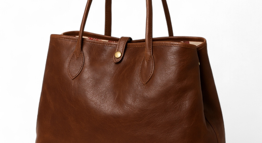 Ladies Leather Handbag – The Chloe, handcrafted and personalised by JackalBerry in South Africa